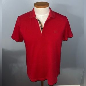 Burberry Brit Red Polo Shirt, XL
